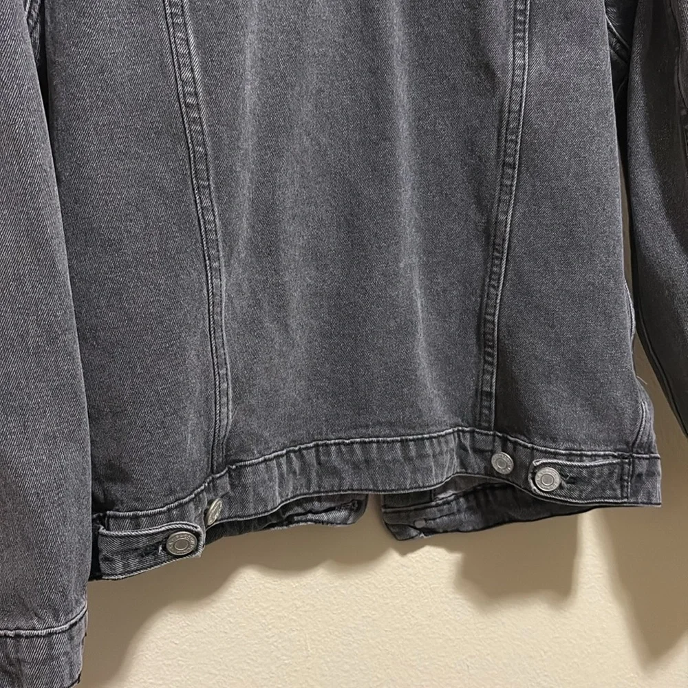 PacSun Men’s Hunter Classic Fit Trucker Jean Jacket Black Wash Denim Size Medium - Picture 10 of 10